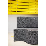 Дизайнерский модульный диван волнистой формы с цветным принтом Poltronova Superonda Sofa варинант исполнения - 19 | Loft Concept в Барнауле