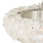 Люстра светодиодная фактурная в форме кольца Amber Crystal варинант исполнения - 2 | Loft Concept в Барнауле