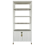 Стеллаж со стеклянными полками Elsa Dreams White варинант исполнения - 8 | Loft Concept в Барнауле