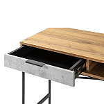 Стол рабочий в стиле лофт с ящиком и нишей для хранения Urban Style Space варинант исполнения - 3 | Loft Concept в Барнауле