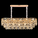 Люстра овальная каскадная с подвесками в форме колец Galaxy of Light варинант исполнения - 4 | Loft Concept в Барнауле