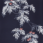 Обои ручная роспись Silk Tree Special Colourway on Empire Blue dyed silk варинант исполнения - 1 | Loft Concept в Барнауле