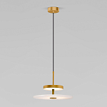 Светодиодный подвесной светильник латунь с мраморным рассеивателем варинант исполнения - 1 | Loft Concept в Барнауле