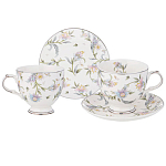 Чайный сервиз из фарфора на 2 персоны 4 предмета Tea Flower Set варинант исполнения - 1 | Loft Concept в Барнауле