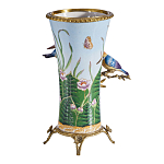 Ваза из фарфора с птицами на бронзовой ветке Garden of Eden варинант исполнения - 2 | Loft Concept в Барнауле