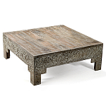 Кофейный стол Carved Сoffee table ручная резьба по дереву варинант исполнения - 4 | Loft Concept в Барнауле