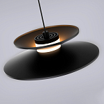 Подвесной светильник черного цвета из металла Obsidian Touch варинант исполнения - 4 | Loft Concept в Барнауле