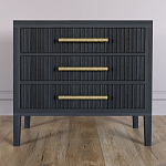 Тумба Primo  с тремя ящиками шпон Черный дуб варинант исполнения - 2 | Loft Concept в Барнауле