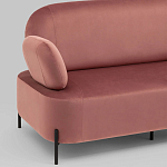 Диван в велюровой обивке цвета пыльная роза COLOR BLOCK варинант исполнения - 5 | Loft Concept в Барнауле