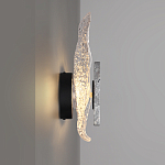 Бра с волнообразным стеклянным плафоном и вставкой из мрамора Liquid Stone варинант исполнения - 2 | Loft Concept в Барнауле