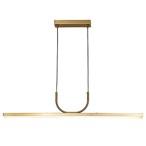 Минималистичная золотая люстра Trumpet tube