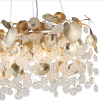 Люстра с декоративными подвесками из прозрачного стекла в форме монеток FAIRYTREE Light варинант исполнения - 5 | Loft Concept в Барнауле