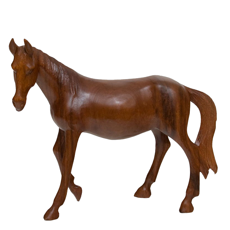 Статуэтка из дерева суар дикая лошадь Wild Horses Коричневый Статуэтка из дерева суар дикая лошадь Wild Horses Коричневый в Барнауле | Loft Concept