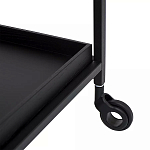 Тумба чёрная на колёсах Cabinet on Wheels варинант исполнения - 3 | Loft Concept в Барнауле