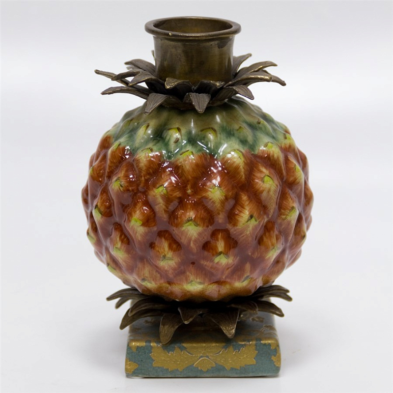 Подсвечник Pineapple Fruit Коричневый Бронза Зеленый Подсвечник Pineapple Fruit Коричневый Бронза Зеленый в Барнауле | Loft Concept