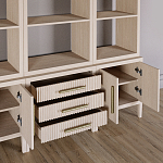 Модульный стеллаж Primo из трех составных элементов Светлый дуб варинант исполнения - 5 | Loft Concept в Барнауле