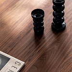 Кофейный стол овальный из дерева с 2-мя ящиками Coffee Walnut Table варинант исполнения - 6 | Loft Concept в Барнауле