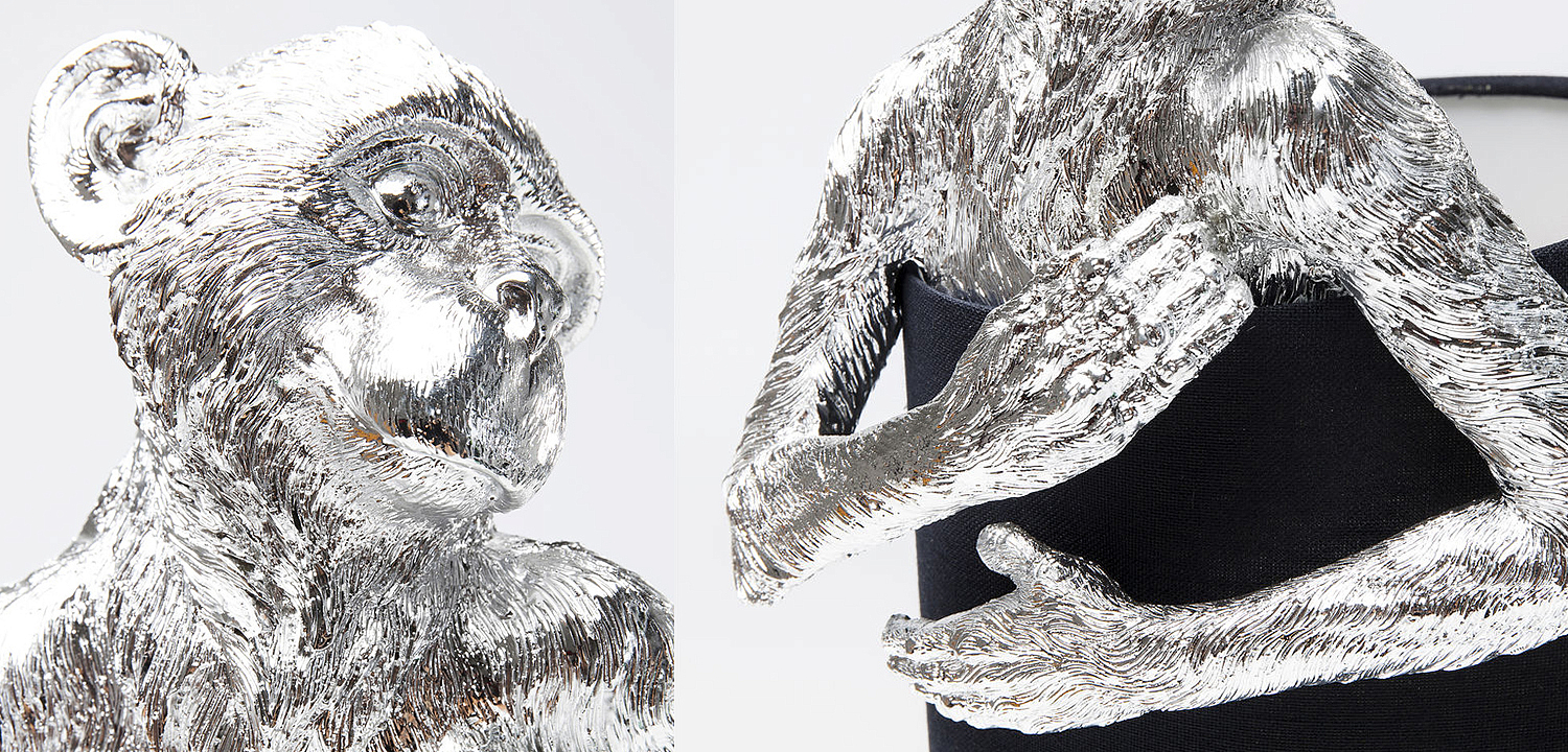 Настольная лампа Silver Monkey Hugging Lampshade - Loft-Concept в Барнауле