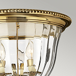 Потолочный светильник цвета латунь с прозрачным плафоном в форме чаши Hinkley варинант исполнения - 11 | Loft Concept в Барнауле