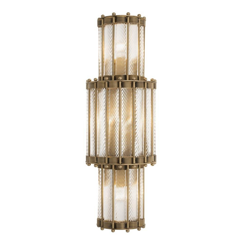 Бра Wall Lamp Tiziano Trio Латунь Прозрачное Стекло Бра Wall Lamp Tiziano Trio Латунь Прозрачное Стекло в Барнауле | Loft Concept