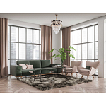 Люстра многоярусная с переплетенными металлическими элементами черного и золотого цвета и прозрачными хрустальными подвесками Empire Chandelier Crystal варинант исполнения - 12 | Loft Concept в Барнауле