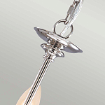 Люстра цвета никель с прозрачными стеклянными подвесками в форме капель Elstead Lighting варинант исполнения - 9 | Loft Concept в Барнауле