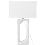 Настольная лампа на прямоугольном корпусе с тканевым абажуром One Piece Support варинант исполнения - 4 | Loft Concept в Барнауле