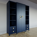 Большой шкаф с витриной Elsa Dreams Blue варинант исполнения - 1 | Loft Concept в Барнауле