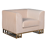 Кресло велюровое бежевое Cubic Silhouette варинант исполнения - 1 | Loft Concept в Барнауле