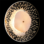 Бра с белым рельефным плафоном и стеклом с рисунком FLOW варинант исполнения - 2 | Loft Concept в Барнауле