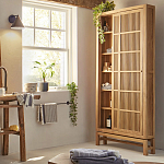 Шкаф из массива тика Okino Wood Cabinet варинант исполнения - 8 | Loft Concept в Барнауле