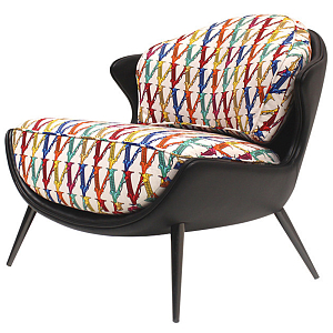 Кресло с цветным принтом Colorful Print Armchair