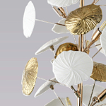 Торшер в виде белых и золотых цветов Bouquet of Light варинант исполнения - 3 | Loft Concept в Барнауле