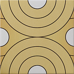 Дизайнерская плитка с узором Диски варинант исполнения - 2 | Loft Concept в Барнауле