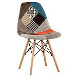 Стул с обивкой в технике пэчворк DSW варинант исполнения - 1 | Loft Concept в Барнауле