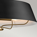 Подвесной светильник с конусовидным металлическим абажуром черного цвета Kichler варинант исполнения - 16 | Loft Concept в Барнауле