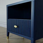 Прикроватная тумбочка с полкой Elsa Dreams Blue варинант исполнения - 3 | Loft Concept в Барнауле