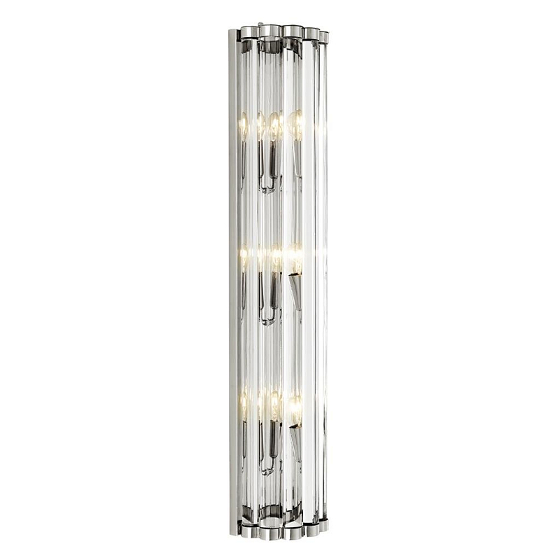 Бра Eichholtz Wall Lamp Amalfi Никель Прозрачное Стекло Бра Eichholtz Wall Lamp Amalfi Никель Прозрачное Стекло в Барнауле | Loft Concept