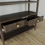 Стеллаж с двумя ящиками Elsa Dreams Walnut варинант исполнения - 3 | Loft Concept в Барнауле