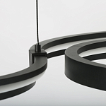 Люстра подвесная светодиодная в виде волнообразной ленты Ribbon Vortex варинант исполнения - 8 | Loft Concept в Барнауле