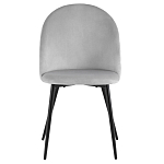 Мягкий стул в сером велюре Miruna Chair варинант исполнения - 2 | Loft Concept в Барнауле