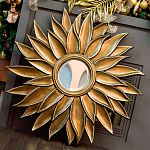 Зеркало-солнце с золотыми с лучами Rays of Peace варинант исполнения - 3 | Loft Concept в Барнауле