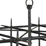 Люстра черная квадратной остроконечной формы Black Square варинант исполнения - 1 | Loft Concept в Барнауле