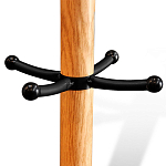 Вешалка с круглым основанием и черными металлическими крючками Industrial Metal Rust варинант исполнения - 2 | Loft Concept в Барнауле