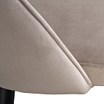 Стул велюровый серо-бежевый Schelde Gray Beige варинант исполнения - 4 | Loft Concept в Барнауле