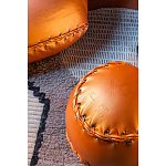 Дизайнерский кожаный пуф в виде бейсбольного мяча Poltronova Joe Ball Pouf варинант исполнения - 6 | Loft Concept в Барнауле