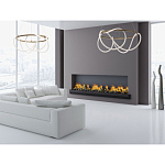 Люстра подвесная круглая золотого цвета с белыми изогнутыми световыми линиями Luke Lampco Tracer Lamp варинант исполнения - 12 | Loft Concept в Барнауле