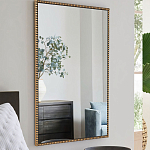 Зеркало прямоугольное в фактурной золотой раме Reflective Fabric варинант исполнения - 6 | Loft Concept в Барнауле