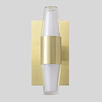 Бра с золотым основанием и прозрачным плафоном цилиндрической формы Golden Geometry варинант исполнения - 1 | Loft Concept в Барнауле