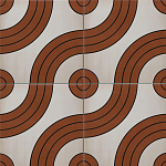 Дизайнерская плитка с узором Дорожки 2 варинант исполнения - 1 | Loft Concept в Барнауле